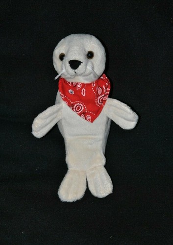 Peluche doudou phoque blanc