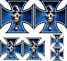 6 stickers autocollants Croix