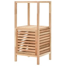 Armoire de Salle de Bain Bois de Noyer Étagère de Rangement de Toilette vidaXL