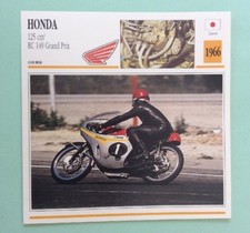 HONDA 125 cm3 RC 149 GRAND PRIX Moto Fiche de Collection Atlas Images Photo