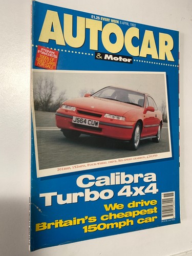 Autocar magazine 1992 - magazine, 8/04/1992