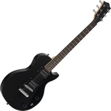 Guitare Électrique 2 Humbucker 22 Frettes LP-Style Single Cut Pickup Érable Noir