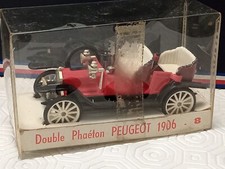 MINIALUXE ANCIEN 1/43 DOUBLE PHAETON PEUGEOT 1906 BON ETAT EN BOITE gr