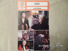 CARTE FICHE CINEMA 1974