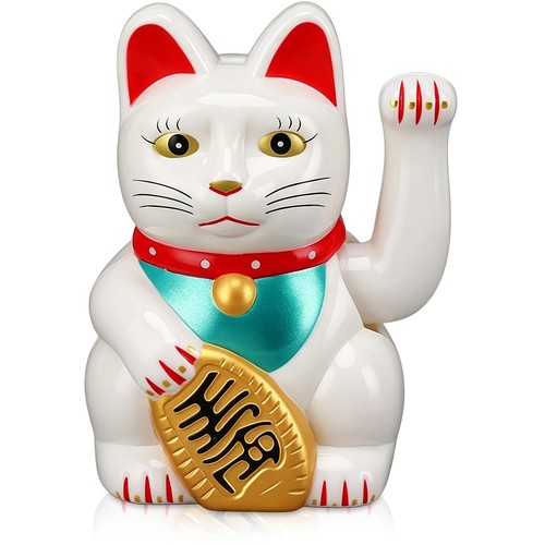Chat porte bonheur chinois - porte-bonheur,