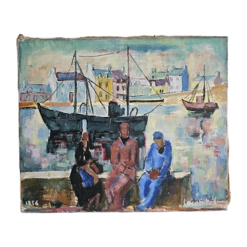 Marine huile sur - , toile