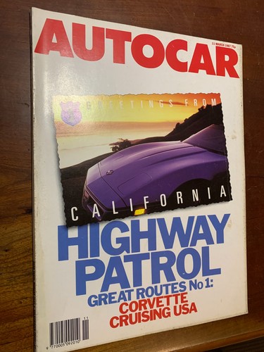 Autocar magazine 1987 - magazine, 11/3/1987