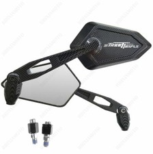 Miroirs Street Carbone Look Logo Argent Triumph Street Triple 675 765