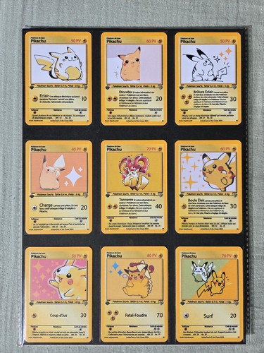 Cartes pokemon version jaune - cartes,