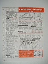 fiche technique RTA   CITROËN 2 CV 6 AZ-AK