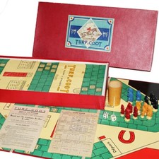 Ancienne boîte de jeu de société Turf-Coot / tiercé / turf / PMU