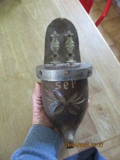 Boite à Sel Bois Sabot Cuisine Cheminée Chalet Ustensile de Cuisine Vide Poche