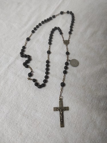 Ancien chapelet croix avec - ancien,