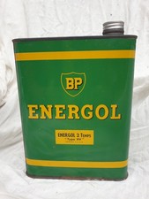 ANCIEN  BIDON  D'HUILE 2 Litres BP ENERGOL 2T