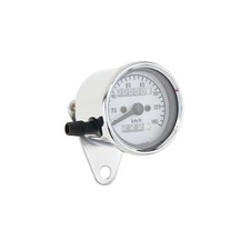 compteur vitesse chrome 140 kms/h mecanique universel adaptable scooter moto qua
