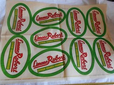 vintage advertising shop window transfers decals Limone Robert soda 1950s