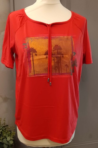 Shirt orange foncé motif - foncé,
