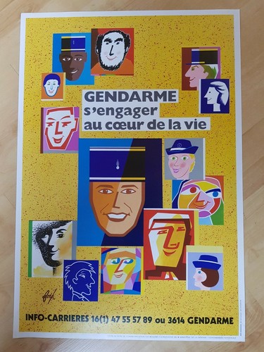 Affiche gendarmerie fore - gendarmerie,