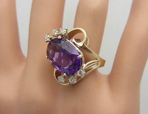 Bague vintage jaune - bague, 14k