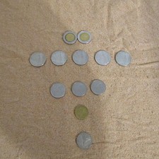 Lot de pièces ancienne italienne Lire  500, 100, 50, 20 et 10 . années diverses