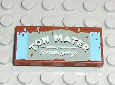 LEGO CARS Tile 2 x 4 with 'TOW