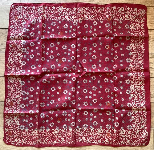 Ancien foulard soie - ancien,