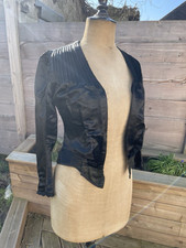 Ancien Haut De Robe / Corsage en tissus noir Costume traditionnel - Bretagne
