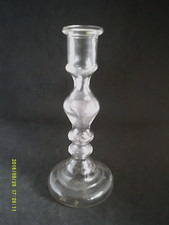 bougeoir ancien verre soufflé,XIXéme