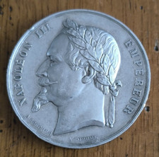 Médaille Argent Société Hippique Française Concours Central Paris 1870  /I88
