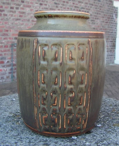 Beau vase cylindre - , en