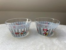 2 bols en verre Minnie Disney