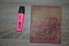 Renault 4 CV – Notice d’entretien N.E. 595 – 1950 – Avec schéma de graissage