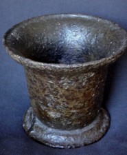 Ancien mortier fer Antique