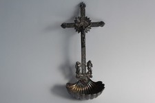 Ancien bénitier argent massif (59627)