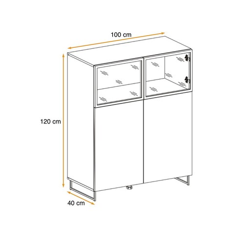 Buffet design portes plank - buffet,