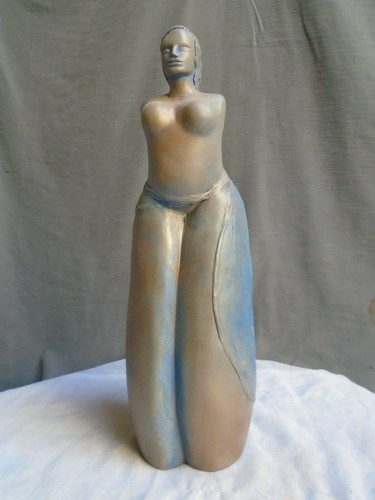 Sculpture femme buste - buste, drapée