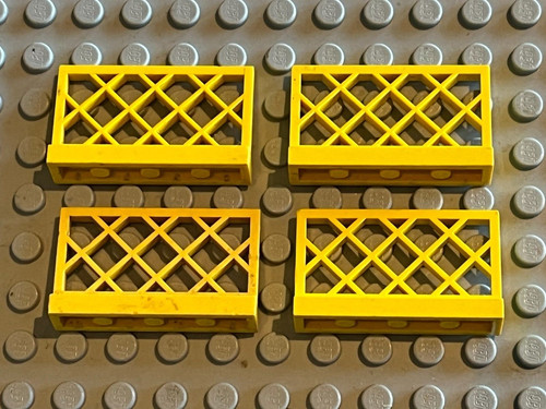 Lego yellow fence ref - 4,
