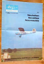 HEGI SCHUCO DÉPLIANT JOUETS ANCIENS MODELISME AVIONS BATEAU NOUVEAUTÉS 1961