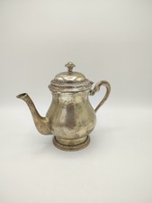 Ancienne théière en métal argenté, Inde