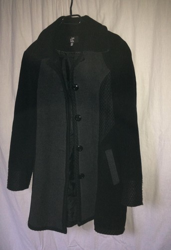 Manteau noir gris jean delfin - noir,