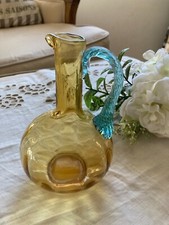 325⚜️ Ancienne Petite Bouteille Carafe à Liqueur en Verre Hauteur 16 Cm