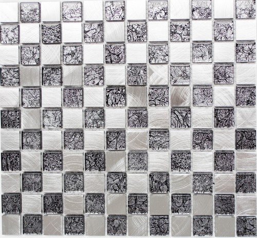 Tapis mosaïque aluminium - tapis,