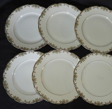 Service PORCELAINE DE LIMOGES début XXè " JBT & Cie " x6 assiettes plates