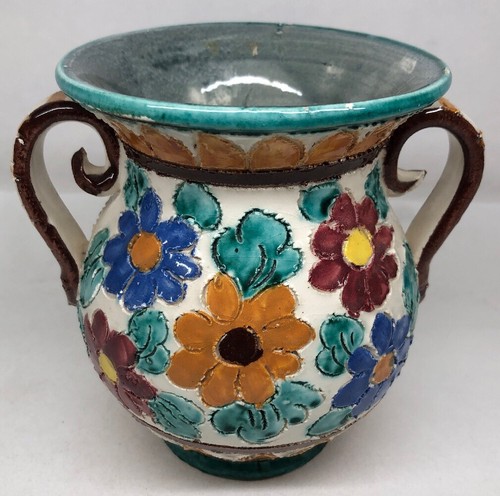Rare vase ansé décor - rare,