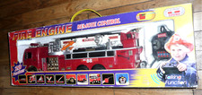 Camion de pompier téléguidé géant 70 cm, 20 fonctions.