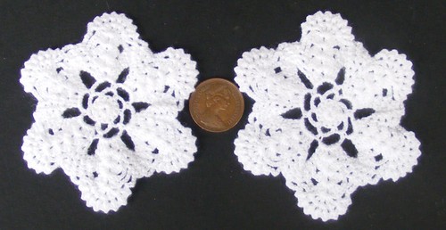 Blanc étoile crochet - 2,