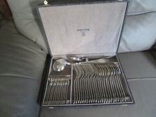 Ercuis ménagère grand couverts 12 personne en métal argenté 38p