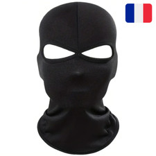 ✅Cagoule 2 Trous Balaclava Masque Moto Vélo Airsoft Paintball Lycra Respirant