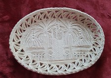 PLAT EN TERRE ORIENTAL POUR DECORATION - 31X22,5CM