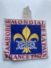ÉCUSSON JAMBOREE SCOUTISME 1947